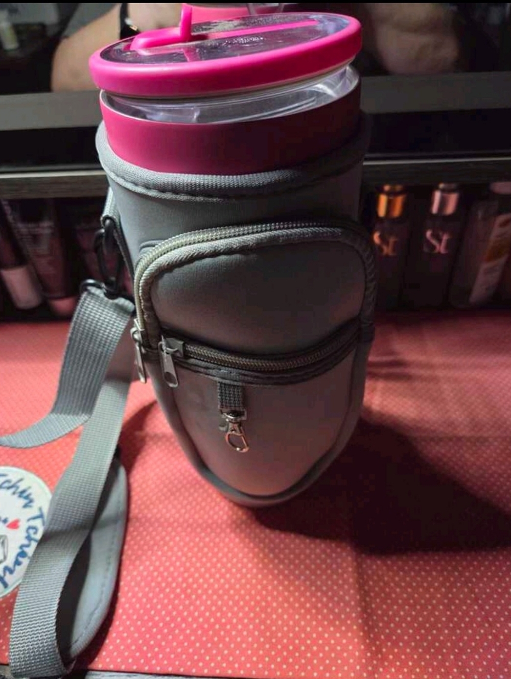 Compact Crossbody Bottle Bag - Bl - Picture 5 of 7
